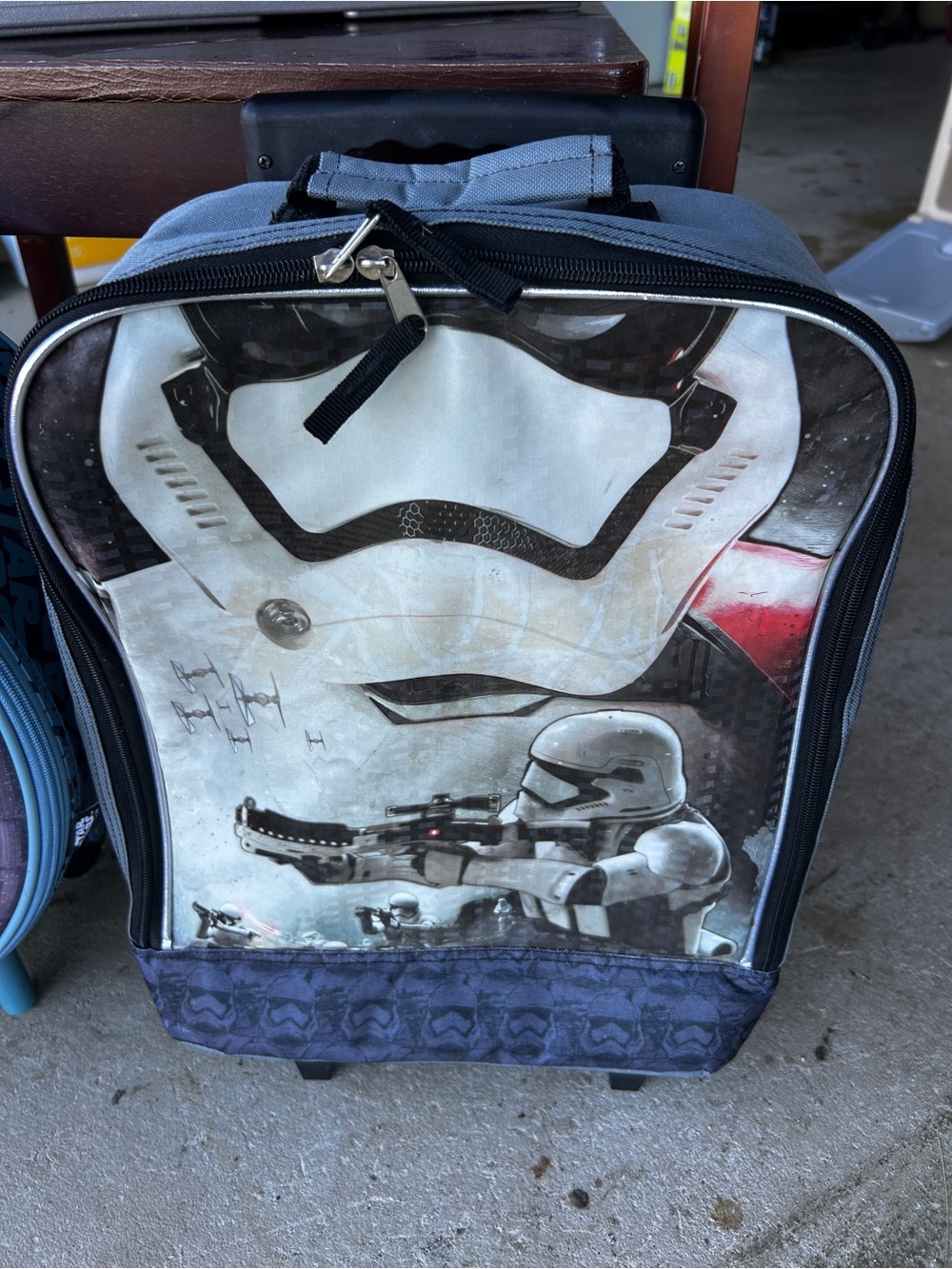 Blue Stormtrooper Graphic Rolling Carry Bag - Unbranded